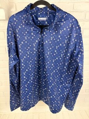 Fore Fathers XL Golf Pullover Texas Rangers Print Performance‎ 1/4 Zip Stretch